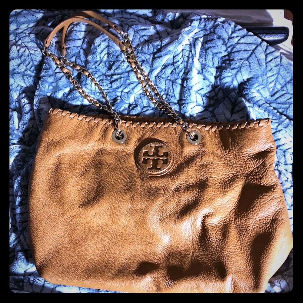 Tory Burch Marion Royal Tan Tote